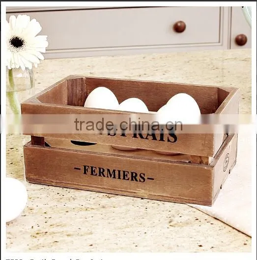 2015 New Designed Wholesale Natural Unfinishd Cheap Wooden Fruit Crates For Sale photo-2
