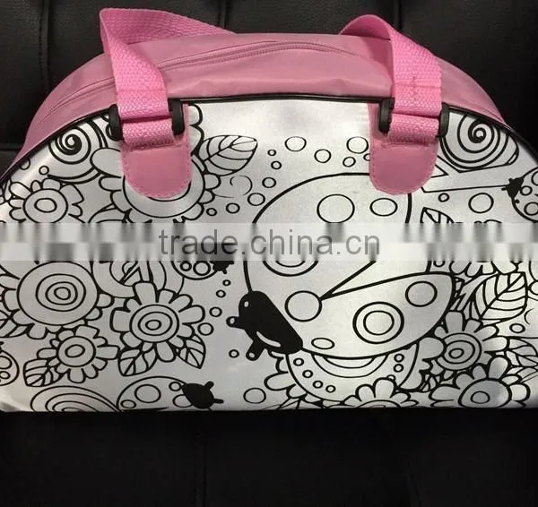 Animation Style DIY Schoolbag Graffiti Bag Children Hand Bag photo-2