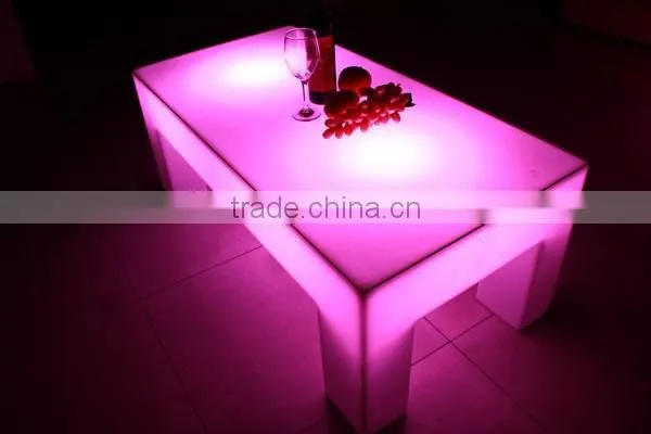Modern Popular Led Lighting Plastic Bar Table, Coffee Table, Dining Table photo-4