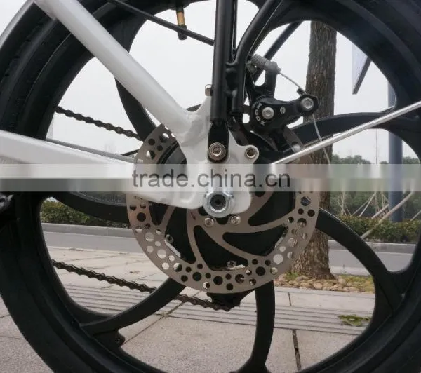 Popular Style Electric Bicycle Aluminum Alloy Frame Mini Folding Electric Bike With Integrated Wheel photo-4