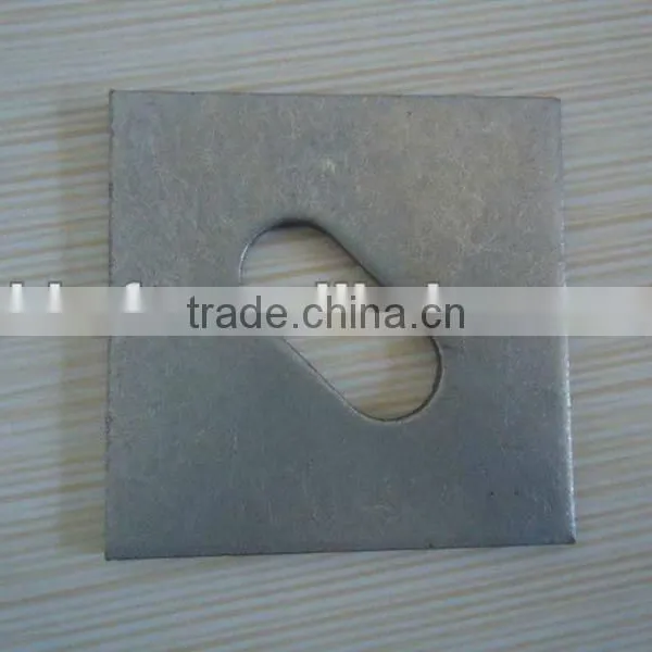 2"*2"*1/4"&3x3x1/4" Square/round/slooted Hole Washer on Sale photo-3
