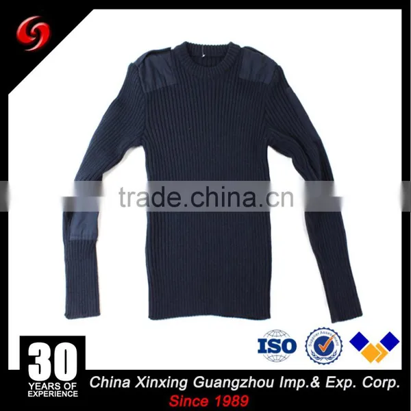Military Style Pullover Men Crew Neck Wool Commando Sweater photo-2