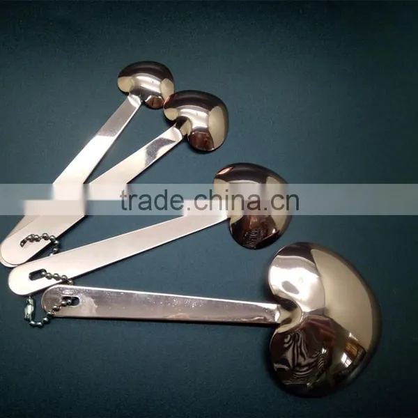 Stainless Steel Heart Shape Measuring Spoon 1 Tablespoon to 1/4 Teaspoon -rose Gold photo-3