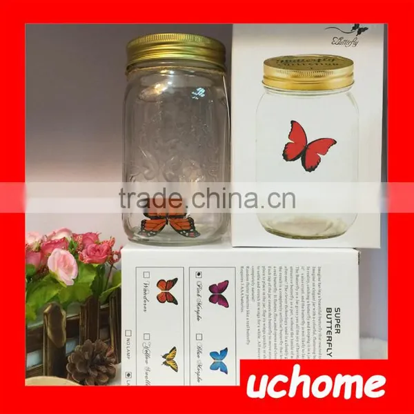 UCHOME Perfect Butterfly Wedding Gift and Factroy Price Glass Butterfly in a Jar photo-5