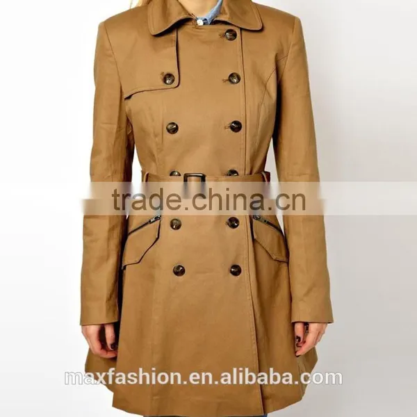 China Custom-made Winter Coat,OEM Brand Fashionable Lady Coat,2015 Hot-sale Trench Coat for Women photo-3