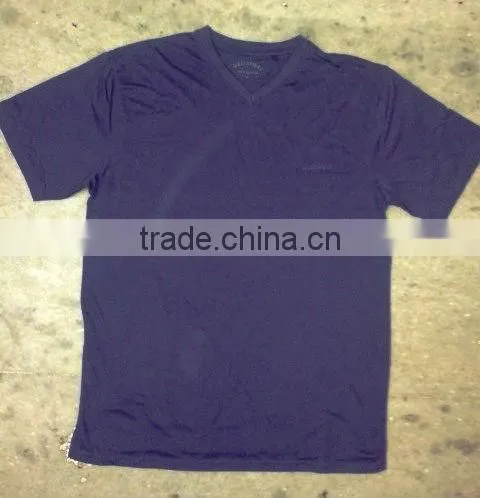 MENS V NECK & ROUND NECK T-SHIRTS (Garment Stock Lots / Apparel Stock / Stocklots / Garment Apparel From India) photo-4