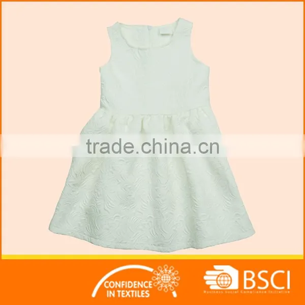 Girl Nice Elegant Flower Jacquard Party Dress