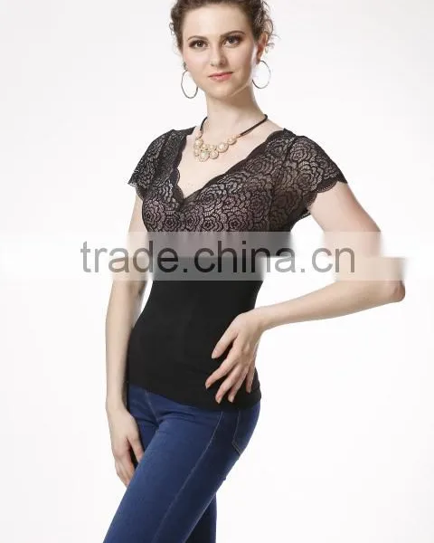 Women's Seamless Loose Tunic Tops/ Dressy Tunic Tops photo-3