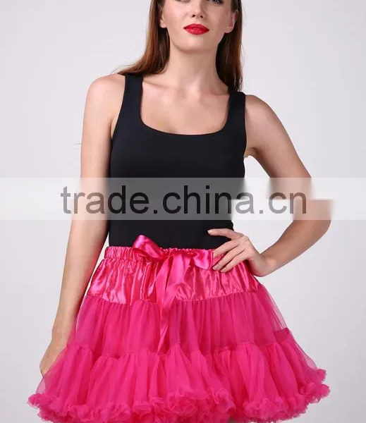 Hot Sale Baby Girls Teen Beautiful Chiffon Fluffy Pettiskirts Tutu Princess Party Skirts Ballet Dance Wear Pettiskirt photo-4