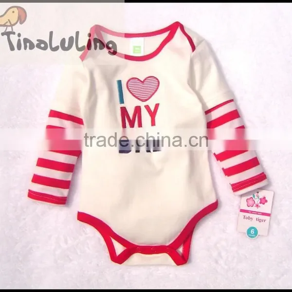 Tinaluling Brand I Love my Mom Long Sleeve Baby Rompers,infant and Toddler Bodysuits photo-2