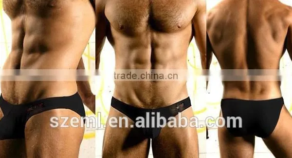 Wholesale Mens Sexy U Convex Pouch Low Waist Lycra Cotton Boxer Brief photo-5