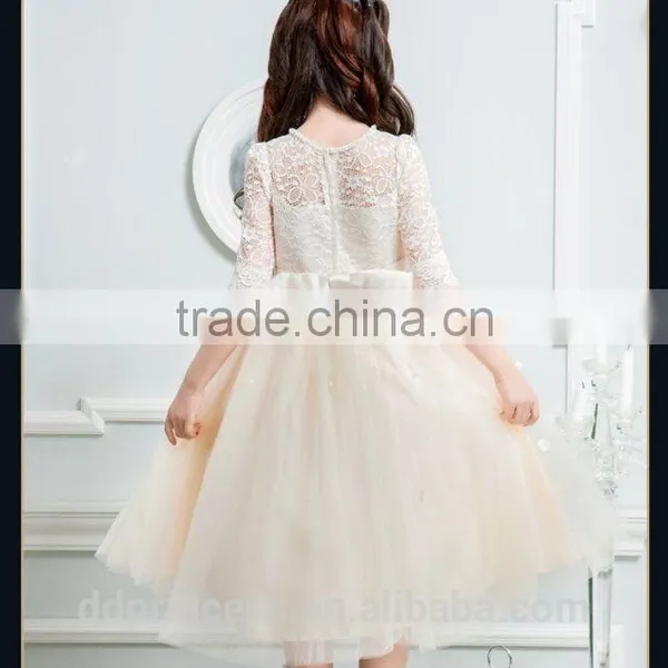 2017 High Quality Summer Child Clothing White Dress Purple New Model Girl Dress photo-6