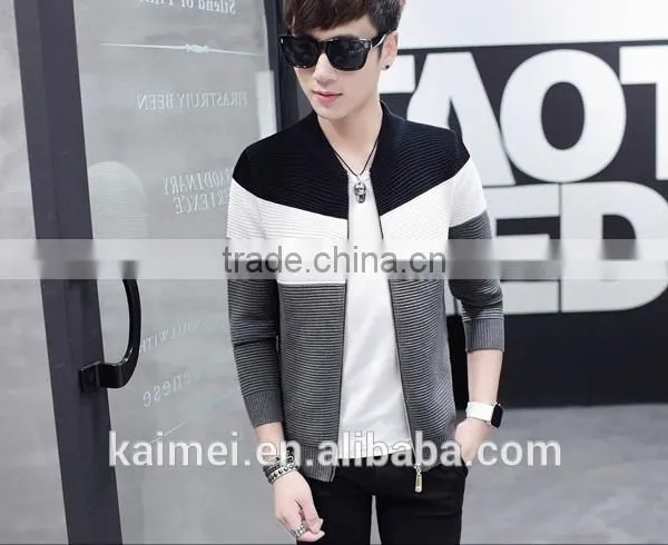 Wholesale Life Men Zipper Jacket Sweatshirt Without Hood CVC(80/20) photo-3
