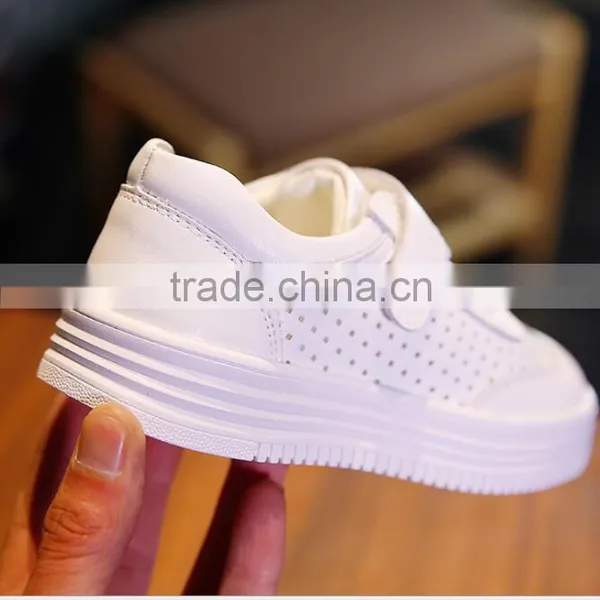 Zm50349b pu Leather Boy White Shoe Hollow Out Breathe Casual Shoes Kids photo-2