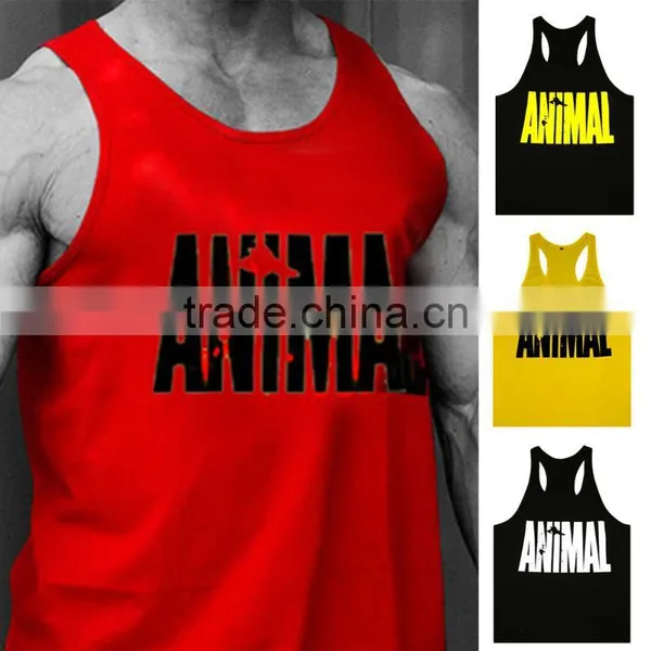 Gym Vest Mens Sleeveless Shirt Bodybuilding Stringers Tank Top Fitness Singlets Sport Undershirt Sport Clothes Cotton Tops photo-2