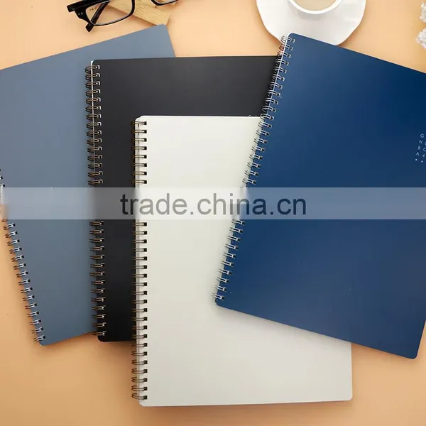 A4 PP Cover Planner Customizable Spiral Notebook Cheap Student Notebook photo-2