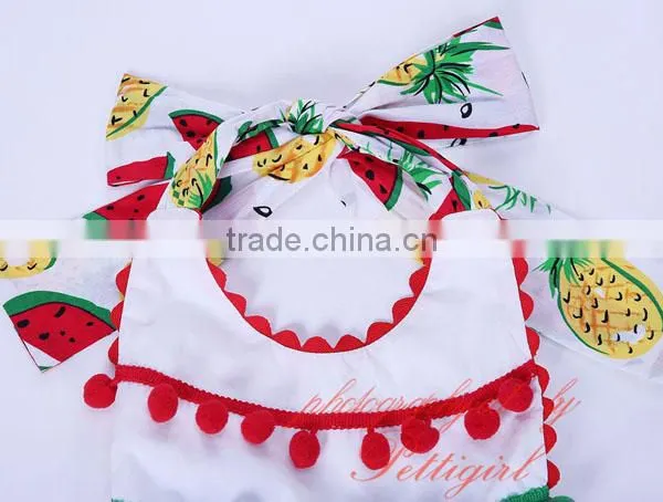 Watermelon Spanish Flower Girl Dress With Bonnet and Knickers photo-4