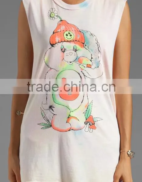 Sexy Born to Run Printed Sleeveless Tank Top photo-4