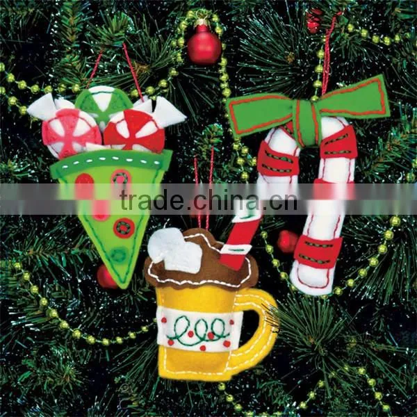 Christmas Tree Applique,christmas Tree Prices ,Felt Christmas Ornaments Christmas Stocking Santa Claus photo-3
