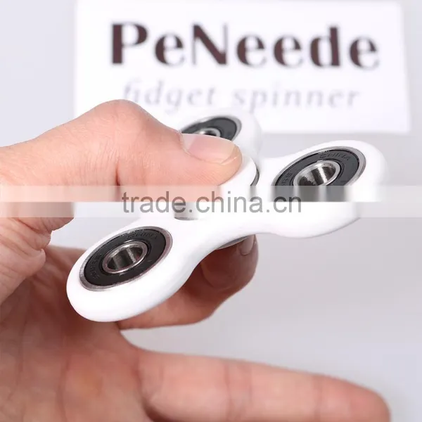 Tri-Spinner Fidget Toy Plastic EDC Hand Spinner For Autism and ADHD photo-2