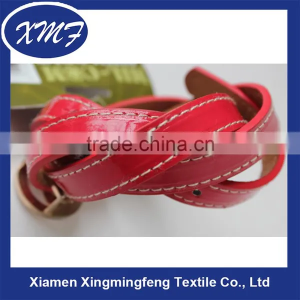 Trend All-match Fashion Manufacturer Red PU Leather Belt for Women photo-3