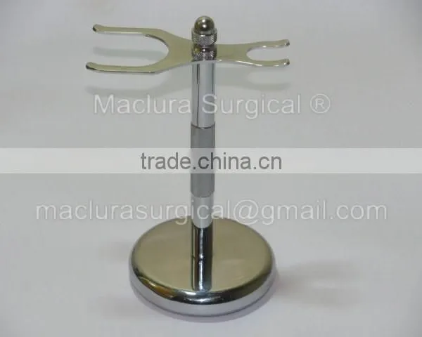 Chrome Razor and Brush Stand Razor and Brush Holder