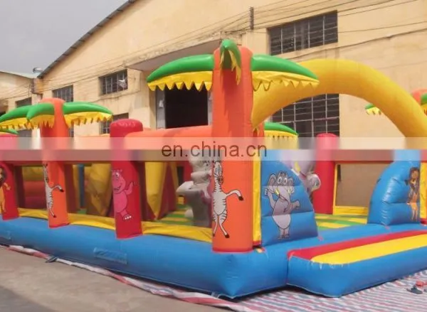 2017 High Quality Outdoor Amusement Park Jungle Kids Playground Inflatable Fun City photo-2