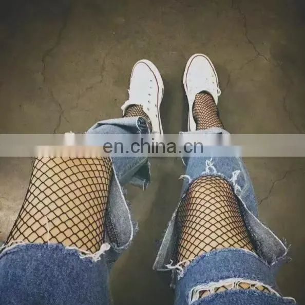 2017 Big Hot Style in South Korea Medium Element Mesh Socks Nets Eye Grid Tights Fishnet Stockings photo-2