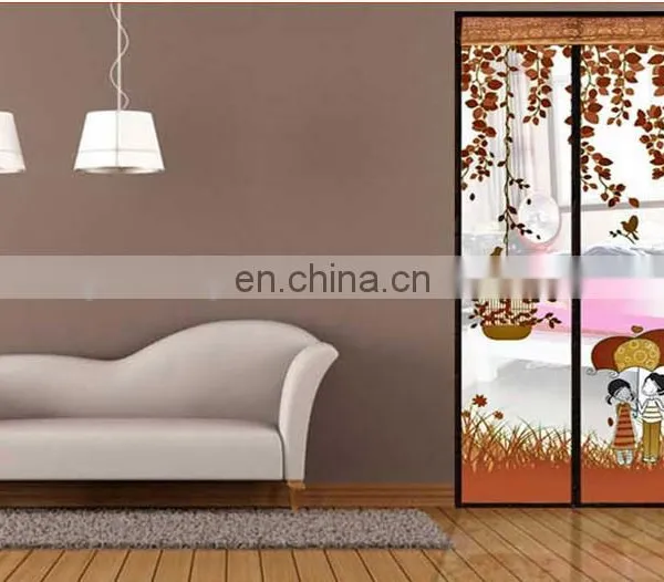 Upgrade Encryption Printing Magnetic Mosquito Net Door Screen for Wholesale photo-6