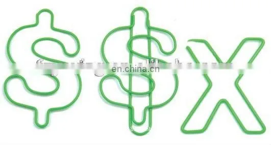 Personalized Paper Clip Sizes Shaped Letter