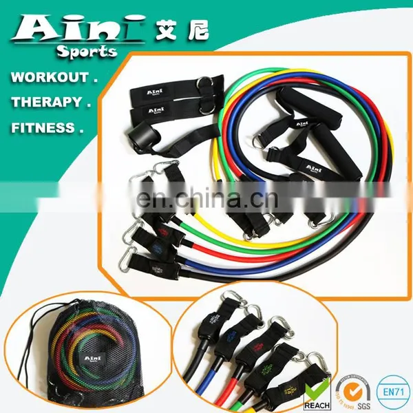 ANY-006 High Quality Fabric Sleeve Cover Power Resistance Bands Wholesale,exercise Resistance Bands,big 5 Resistance Bands