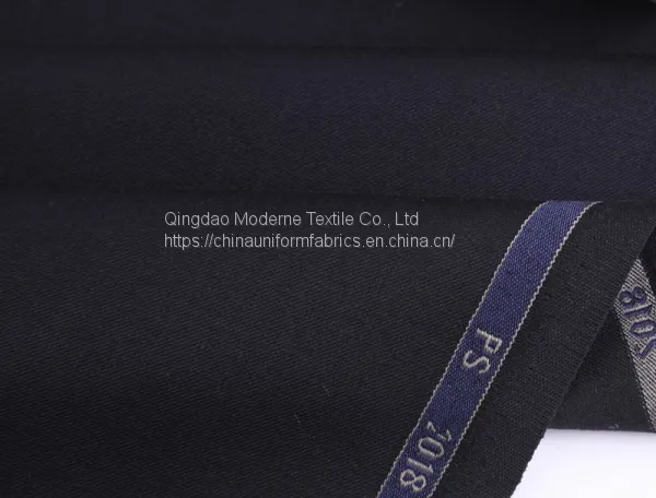 Customized Italian Polyester Viscose TR Suiting Fabric With Selvage