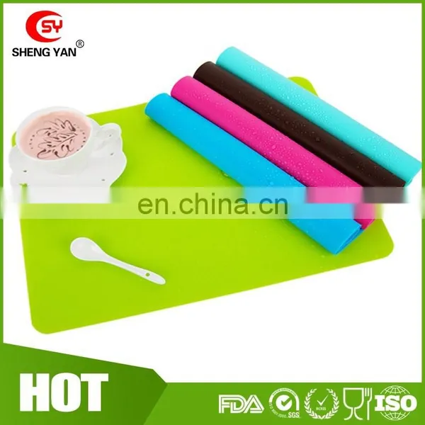 FDA Standard Size 40*30cm Safe Durable Silicone Dining Table Mat photo-2