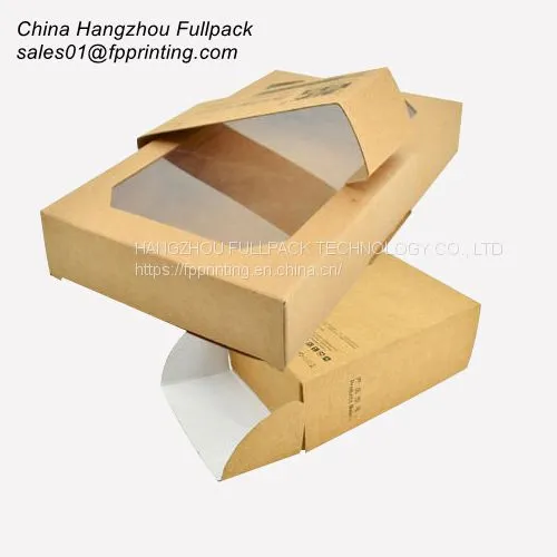 Craft Paper Packaging Box With Clear PET Window photo-3