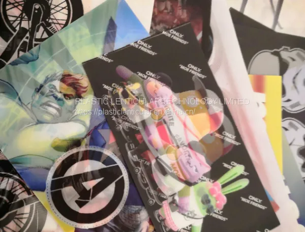 PLASTICLENTICULAR Flexible Lenticular for t Shirt Fabric 3d Sheets Tshirt Soft Custom Flip Lenticular Clothing photo-4