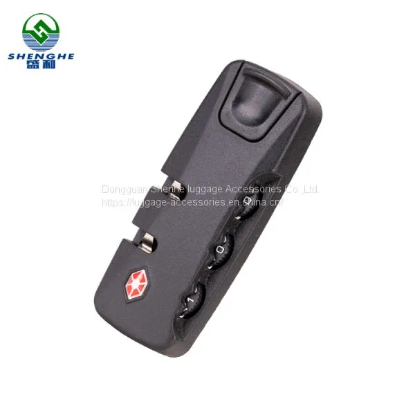 Custom Bag Parts Accessories Plastic Password 3 Digit Luggage Digital Combination Lock