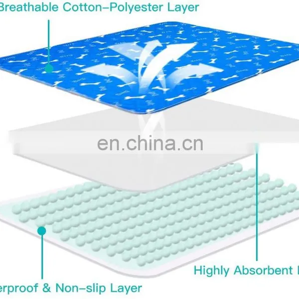 Waterproof Leak Proof Dog Absorption Mat Reusable Non Slip Dog Puppy Potty Training Pad photo-5