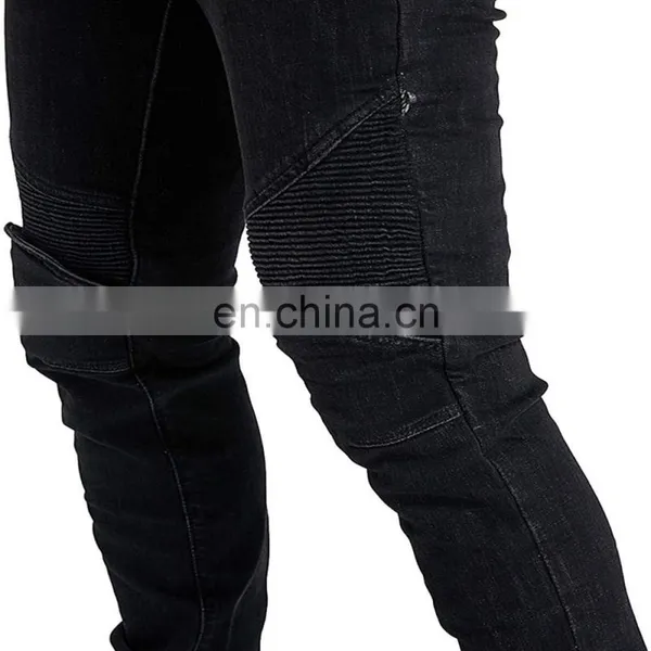 DiZNEW Bulk Wholesales Men's Super Biker Jeans Ripped Stretch Jeans Pants photo-5