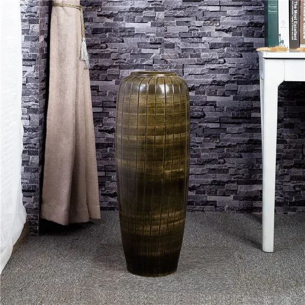 Hand Engraving Sculpture Chinese Southeast Asia Style Ceramic Vase For Bedroom Decor photo-2