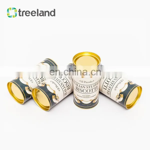 Customized Cylinder Aluminium Foil Cardboard Tea Cans Paper Tube Canister for Food Packaging photo-3