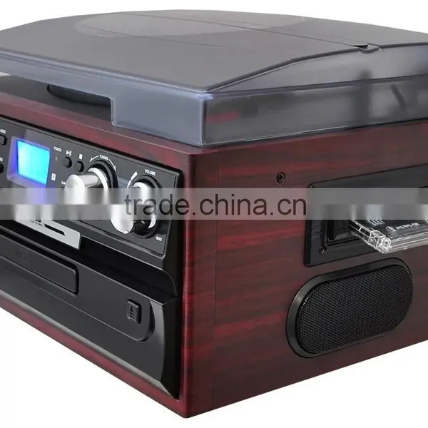 TR-17CD:Turntables With Vinyl Records Player Usb Record CD AM FM Radio Cassette photo-3