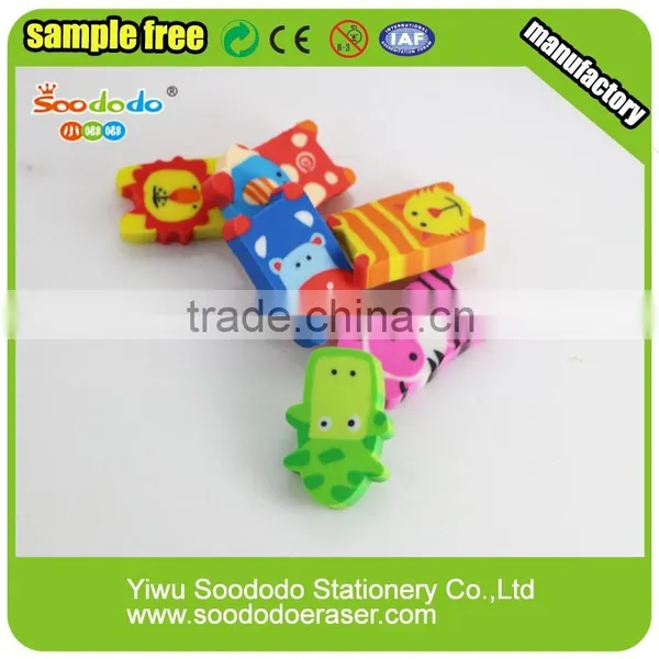 Colourful 2D Erasers Animal Shape for Kids Office Stationery photo-3