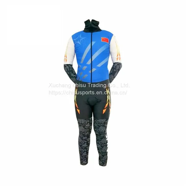 Customized Breathable One Piece Sportswear Long Sleeved Alpine Ski Wear Waterproof Speed Skating Racing Skin Suit photo-5