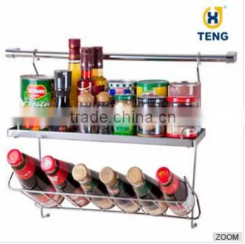 One side steel wall mounted spice rack