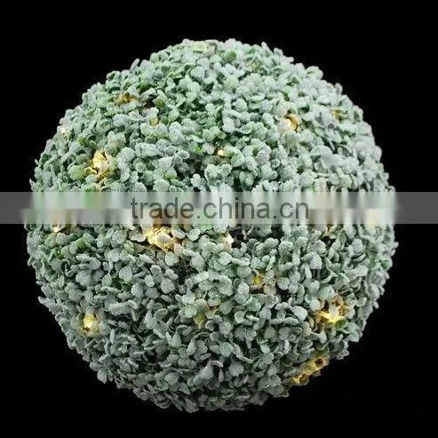 Artificial Grass Ball/Decorative Plastic Artificial Boxwood Grass Ball With LEDlight