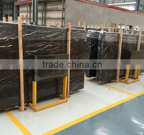 Factory Supply Natural Good Quality St Laurent Black Marble Tiles photo-6