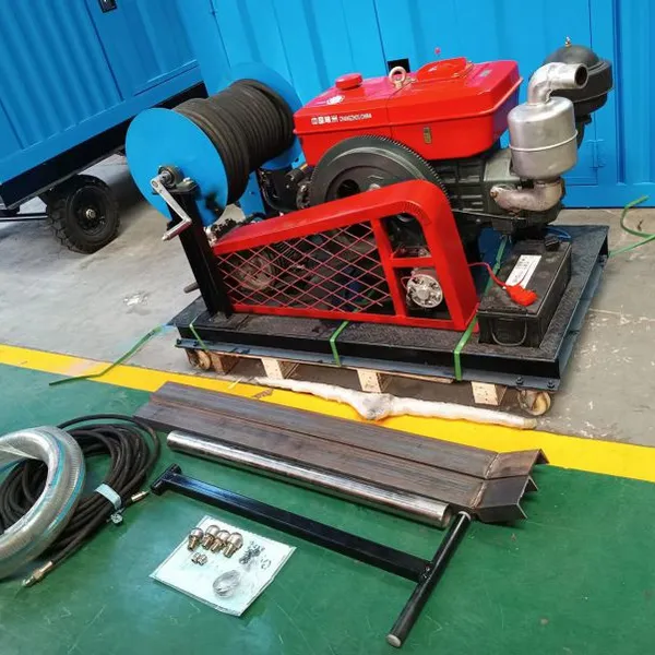 OEM 28HP Diesel Power Sewer Pipeline Drainage Pipe Cleaner Water Jet Cleaning Machine 50-500mm Pipe Cleaning photo-4