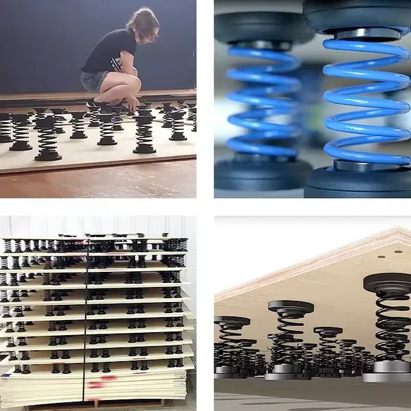 Alloy Spiral Spring Gymnastics Board Compression Field Equipment for Judo & Tricking Gymnastics Industrial Usage photo-3