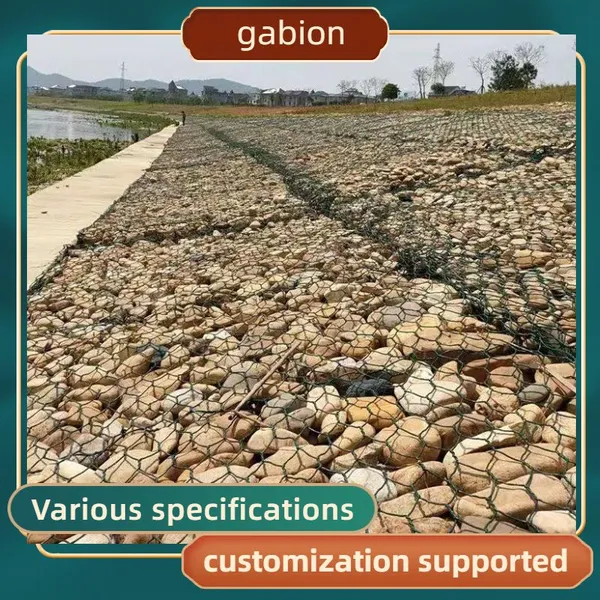 Double Twisted Gabion Basket Anti-breakage Flexible Structure Foundation Subsidence Prevention photo-1