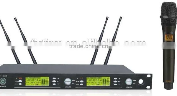 OK-4D UHF Metal Dual Channels Wireless Handheld Microphone